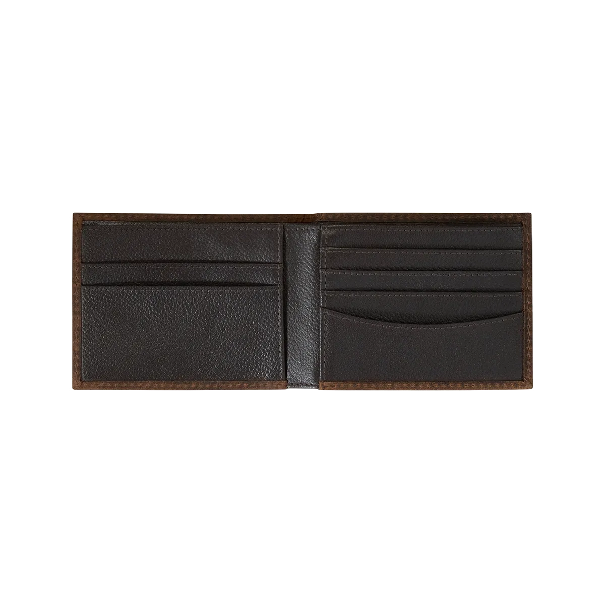 Ariat Bullhide Brown Embroidered Bifold Wallet A3554502