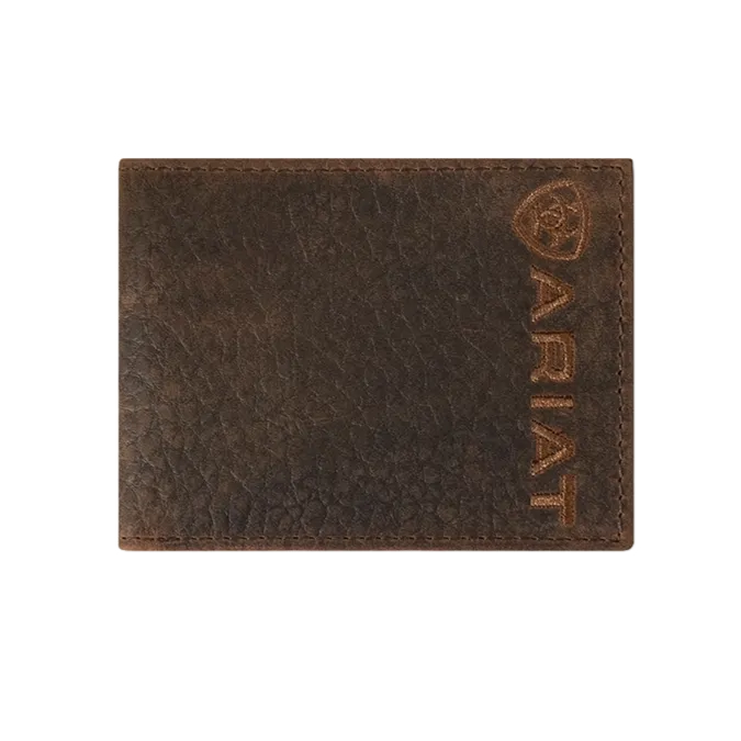 Ariat Bullhide Brown Embroidered Bifold Wallet A3554502