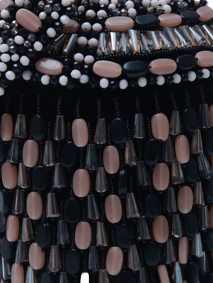 Bella Round Embellished Bag with Handle