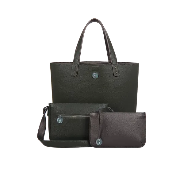 Black Forest Green & Metallic Mushroom Set