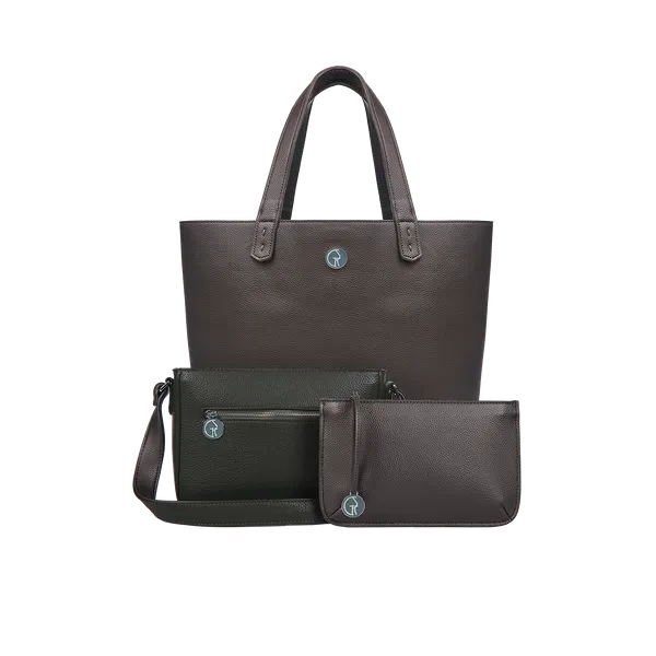 Black Forest Green & Metallic Mushroom Set