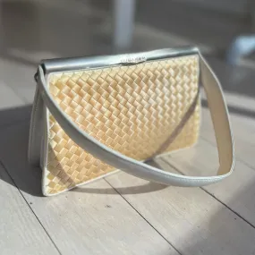 Bottega Veneta Vintage Satin Intrecciato Purse