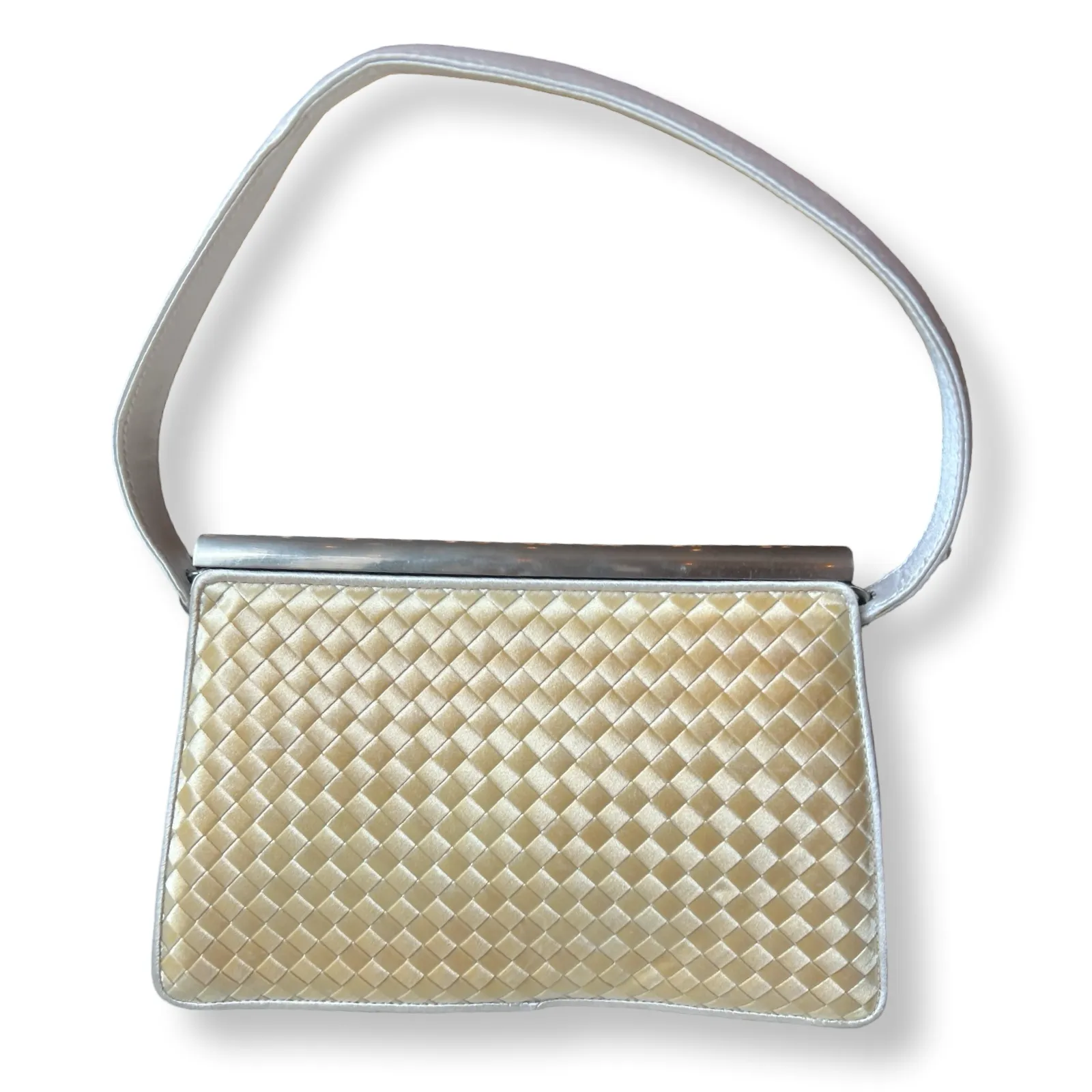 Bottega Veneta Vintage Satin Intrecciato Purse