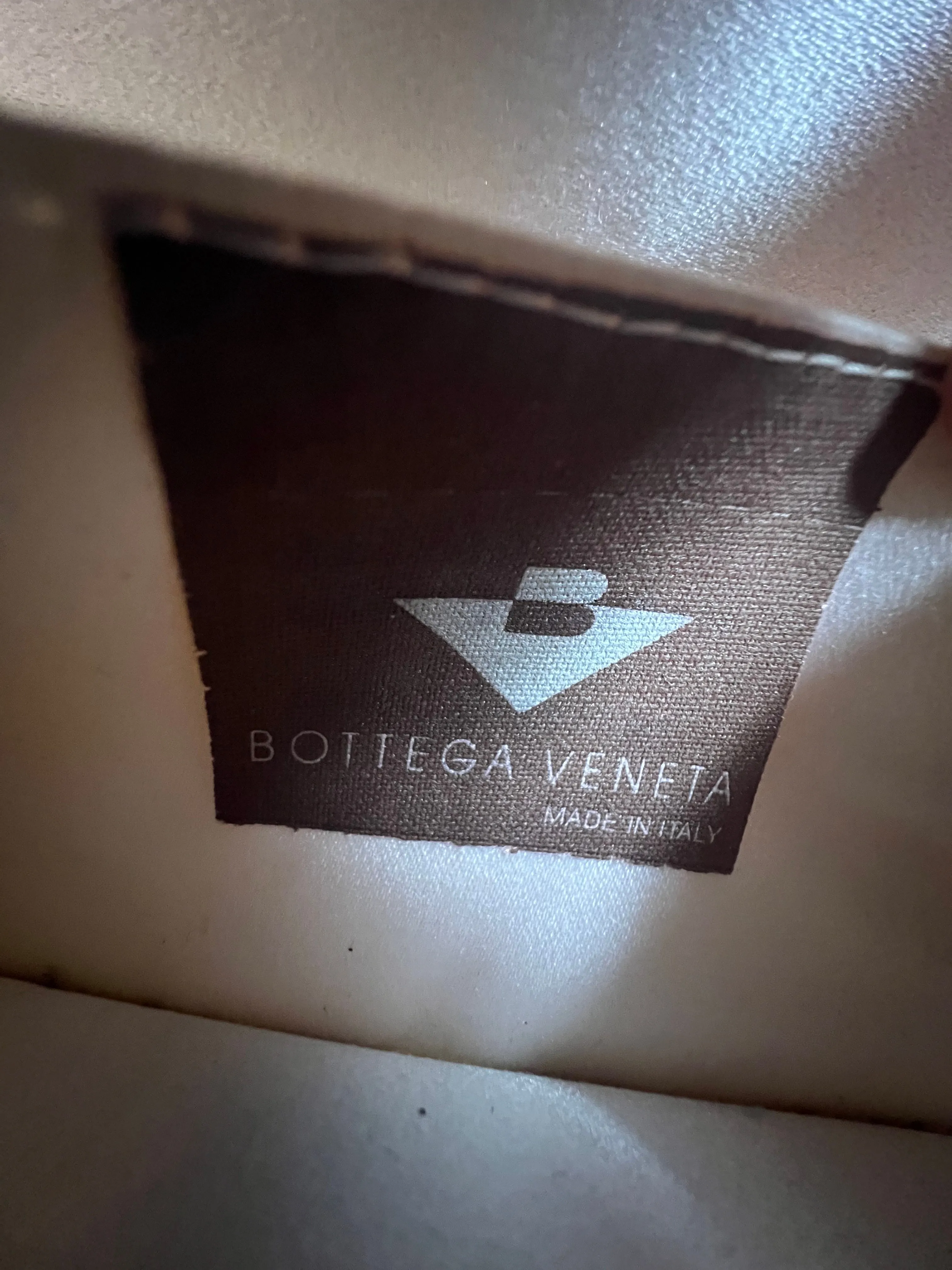 Bottega Veneta Vintage Satin Intrecciato Purse