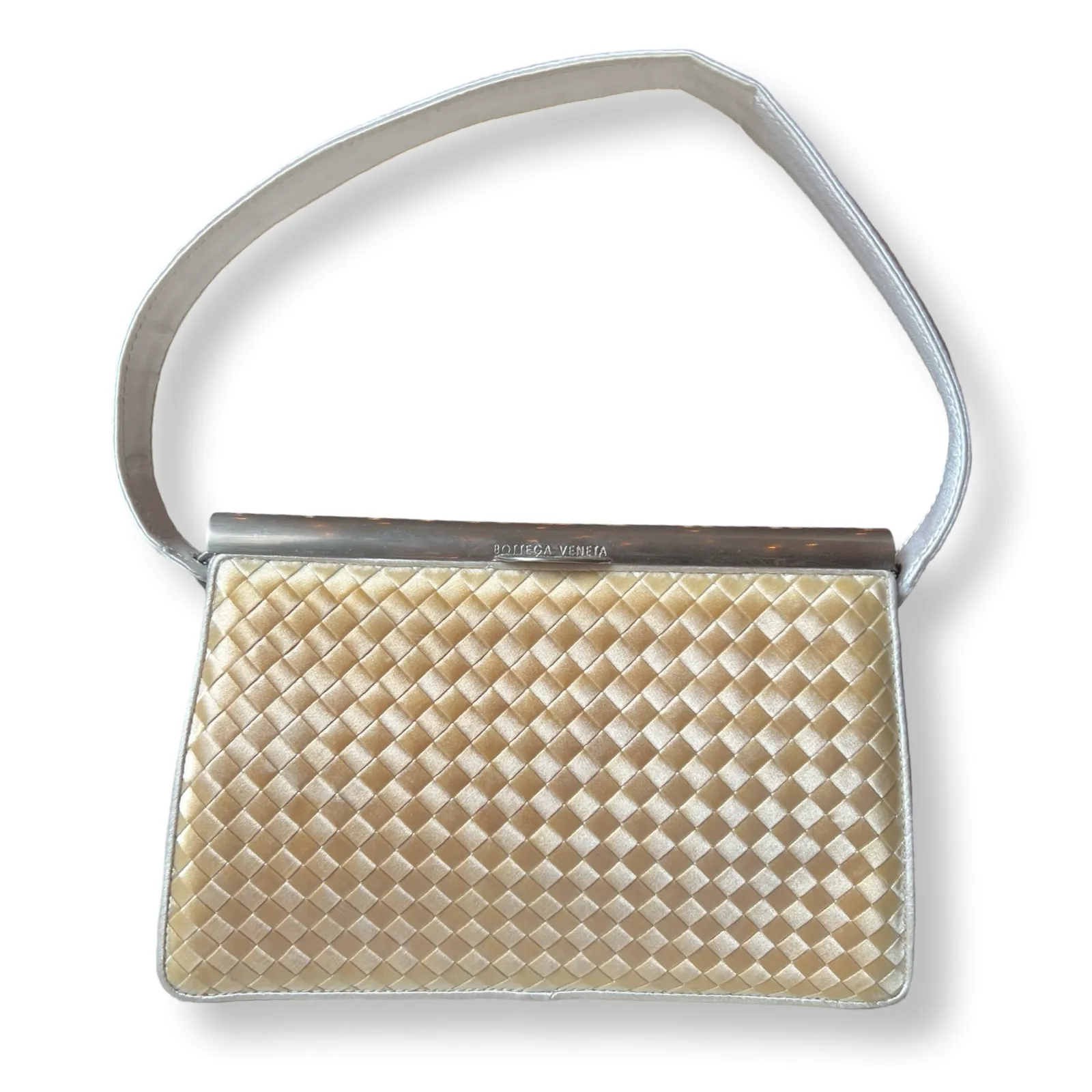 Bottega Veneta Vintage Satin Intrecciato Purse