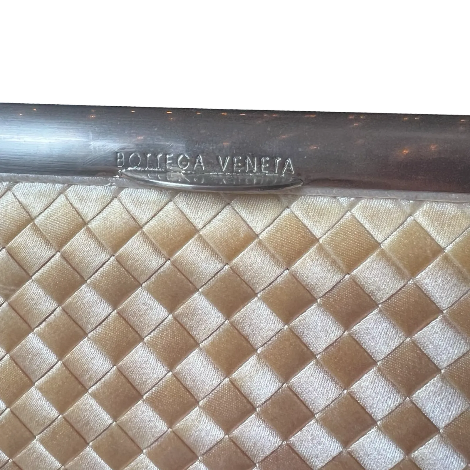 Bottega Veneta Vintage Satin Intrecciato Purse