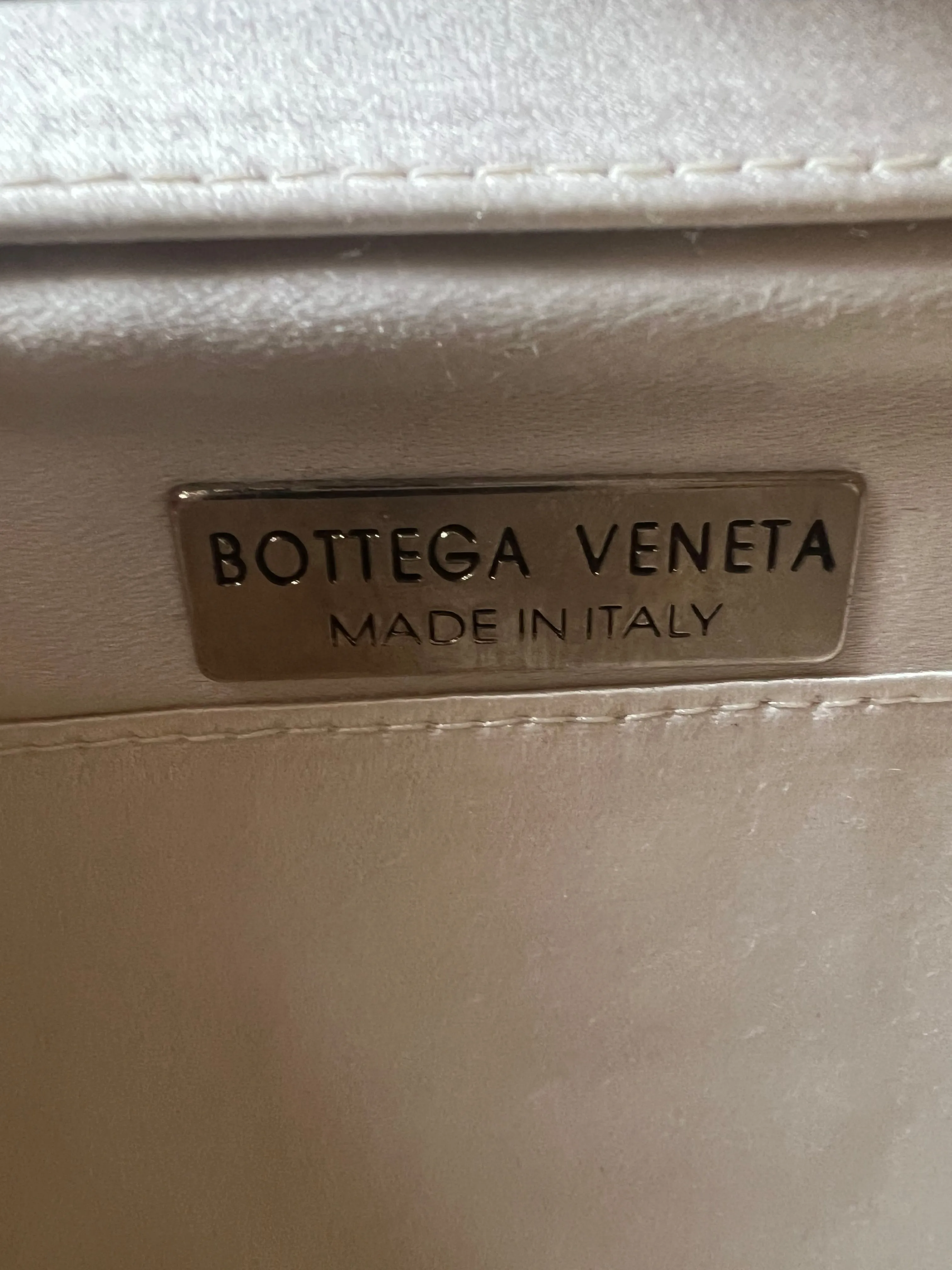 Bottega Veneta Vintage Satin Intrecciato Purse