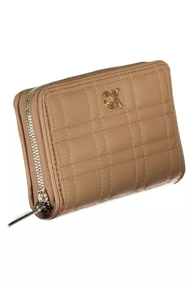 Calvin Klein Beige Polyester Men's Wallet