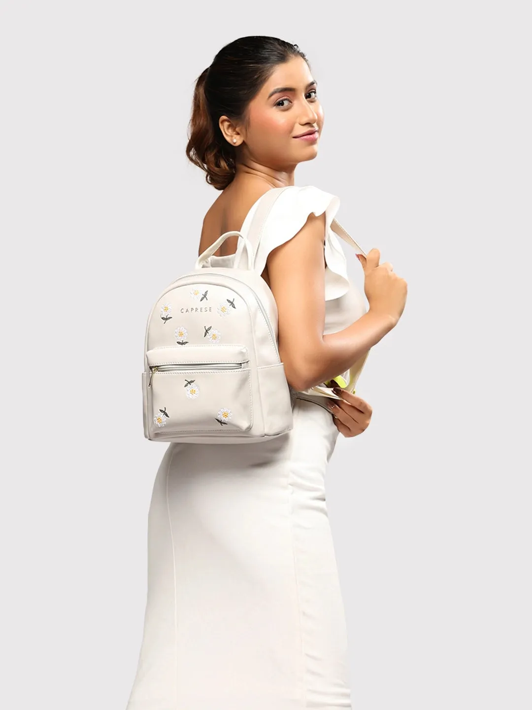 Caprese Kyle Backpack Small Light Grey