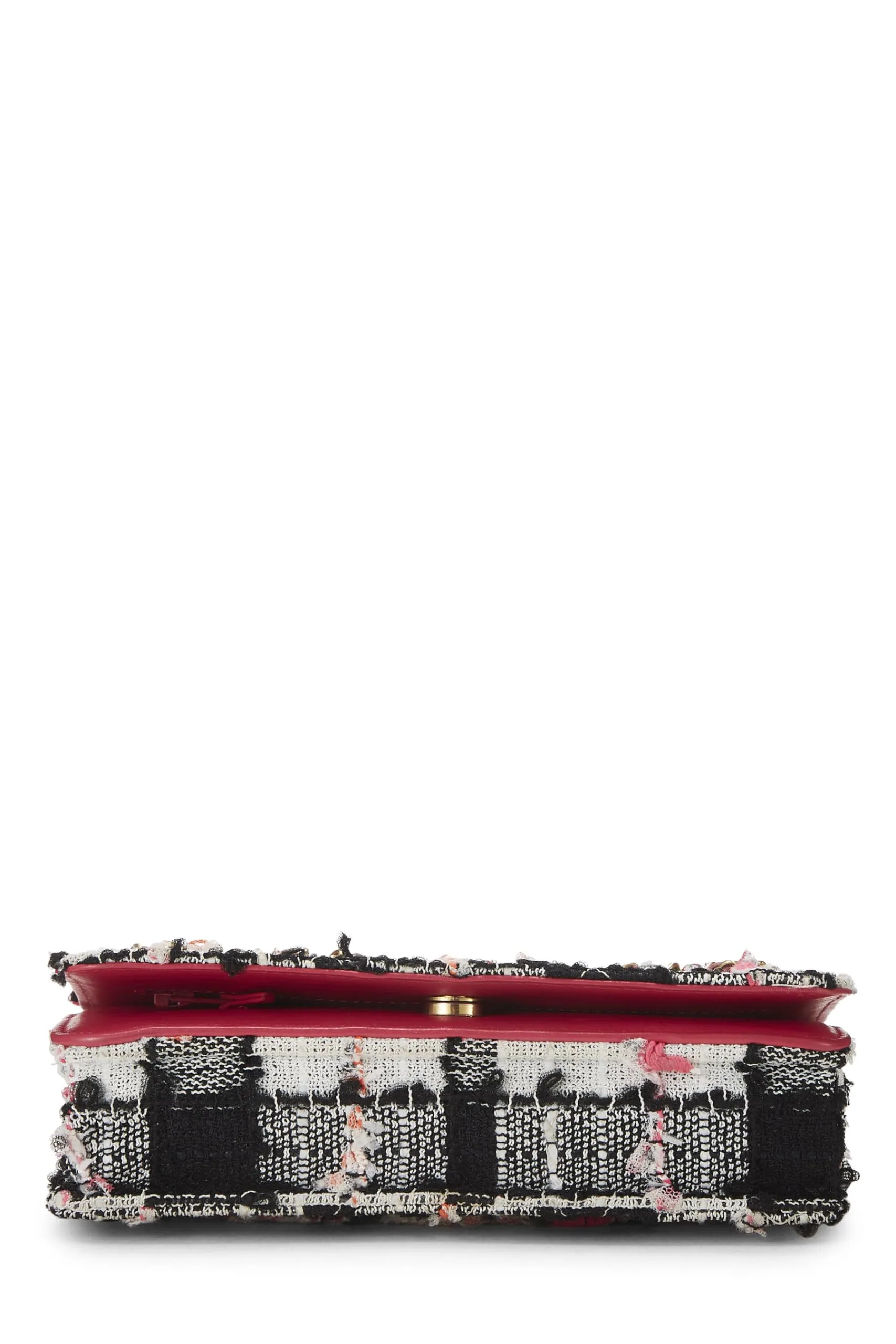 Chanel,  Multicolor Plaid Tweed Wallet on Chain (WOC), Multi