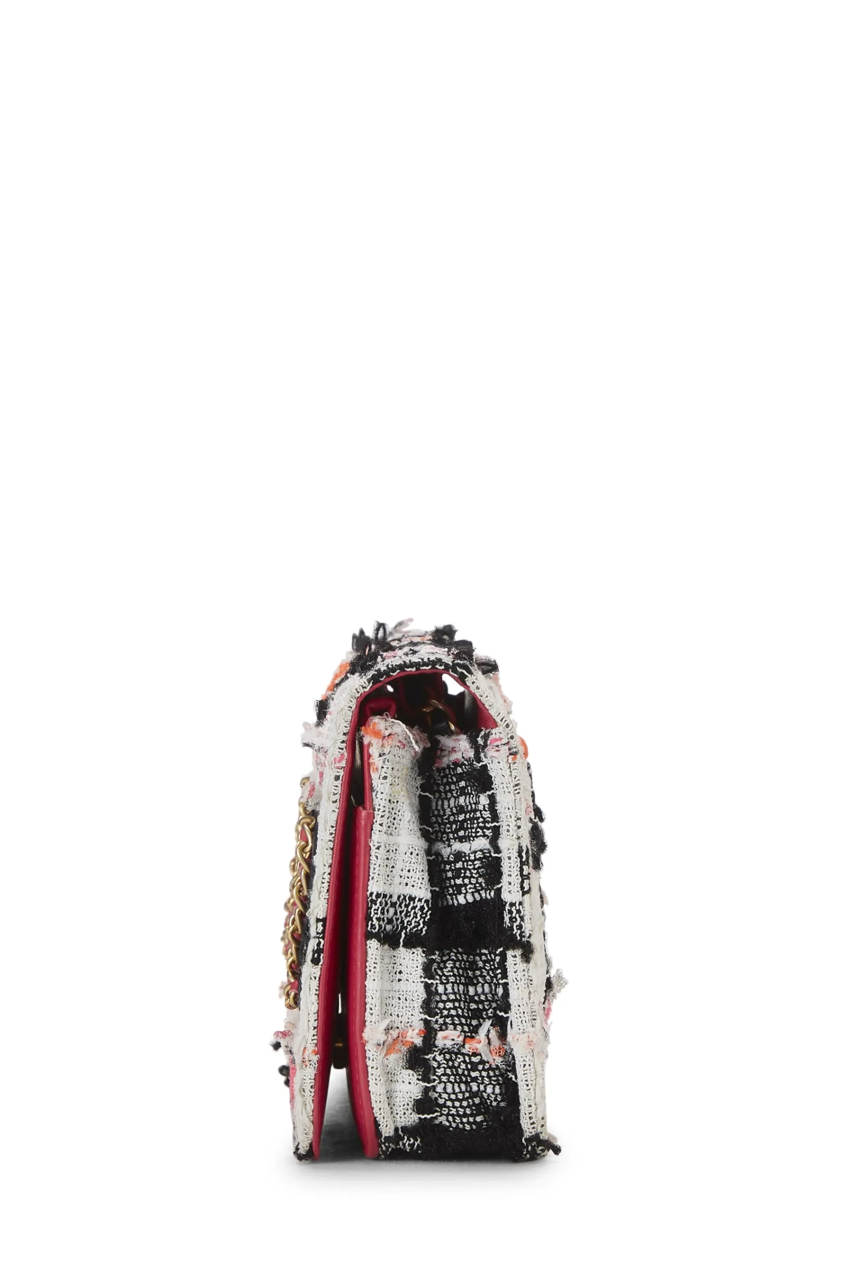 Chanel,  Multicolor Plaid Tweed Wallet on Chain (WOC), Multi
