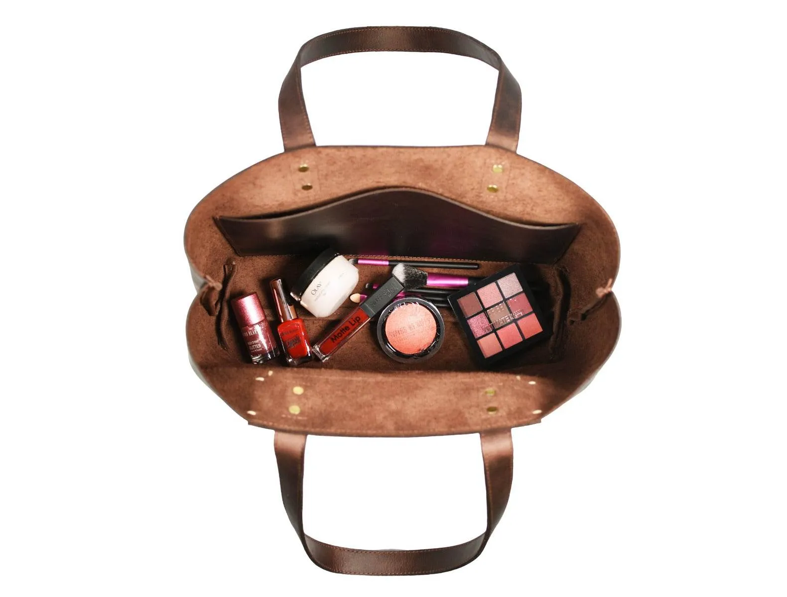 Charlotte Travel Tote Bag Combo - Walnut Brown