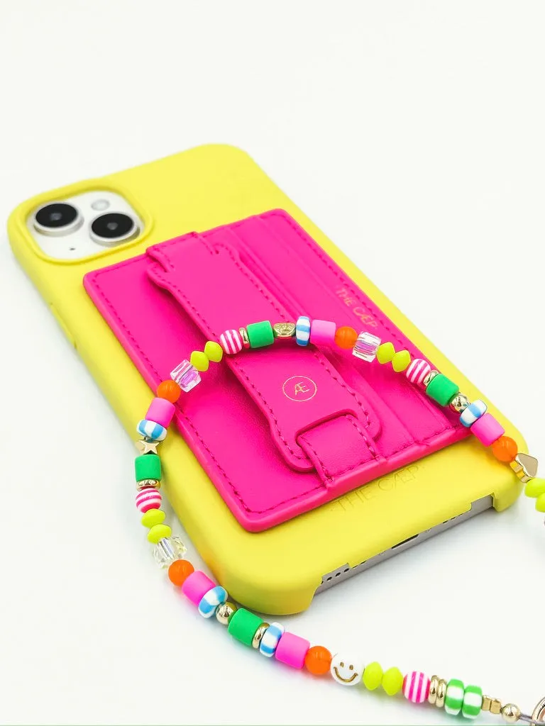 Hot Pink Hoop Wallet - MagSafe (RFID)