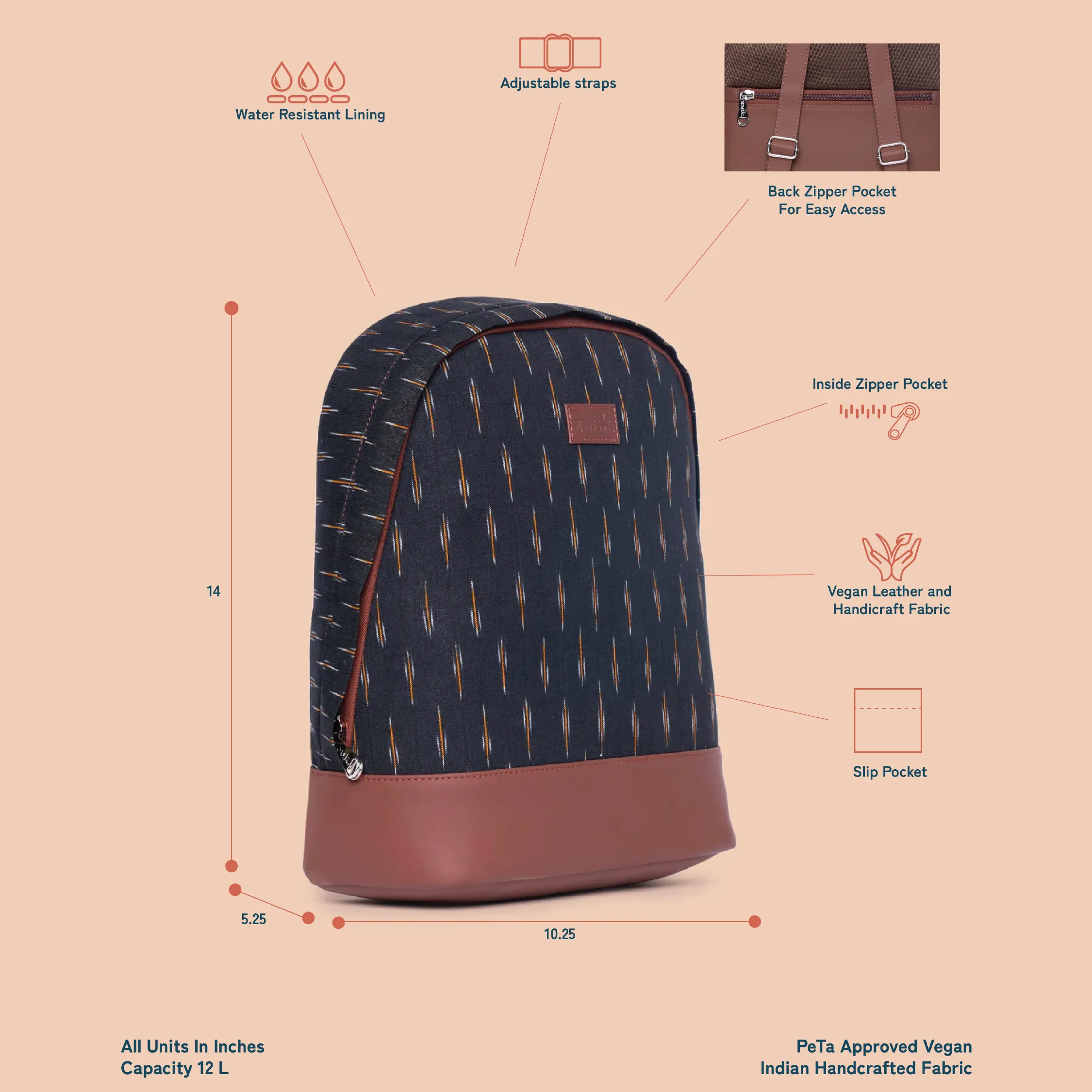 Ikat GreRe Dome Daypack