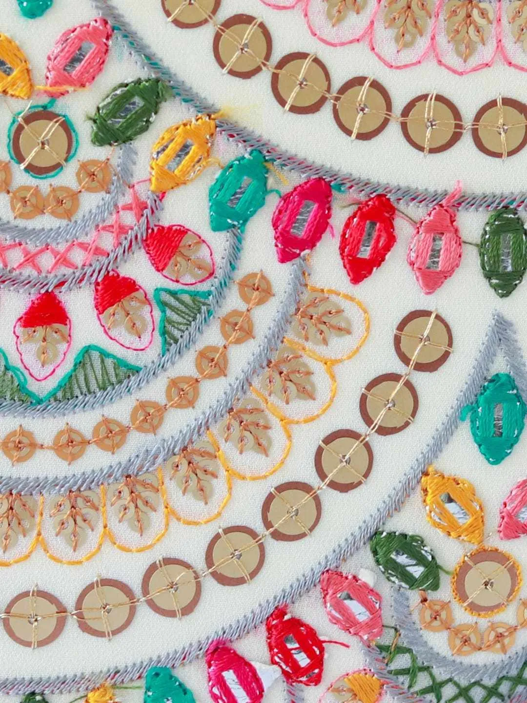 Jashn Multicolour Embroidered Clutch