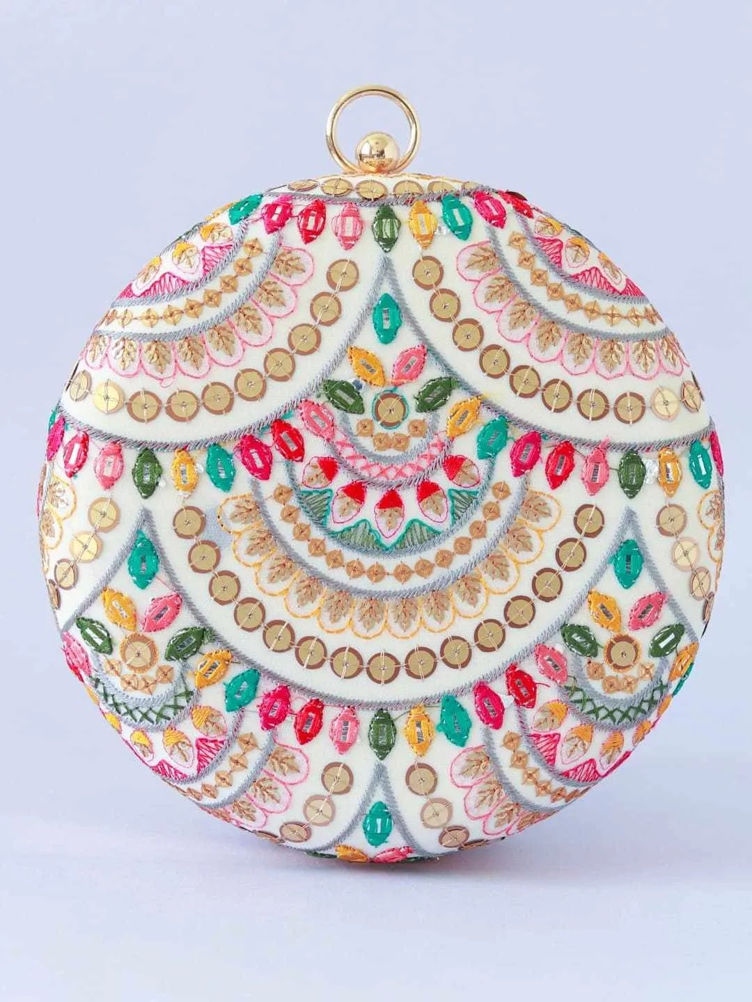 Jashn Multicolour Embroidered Clutch