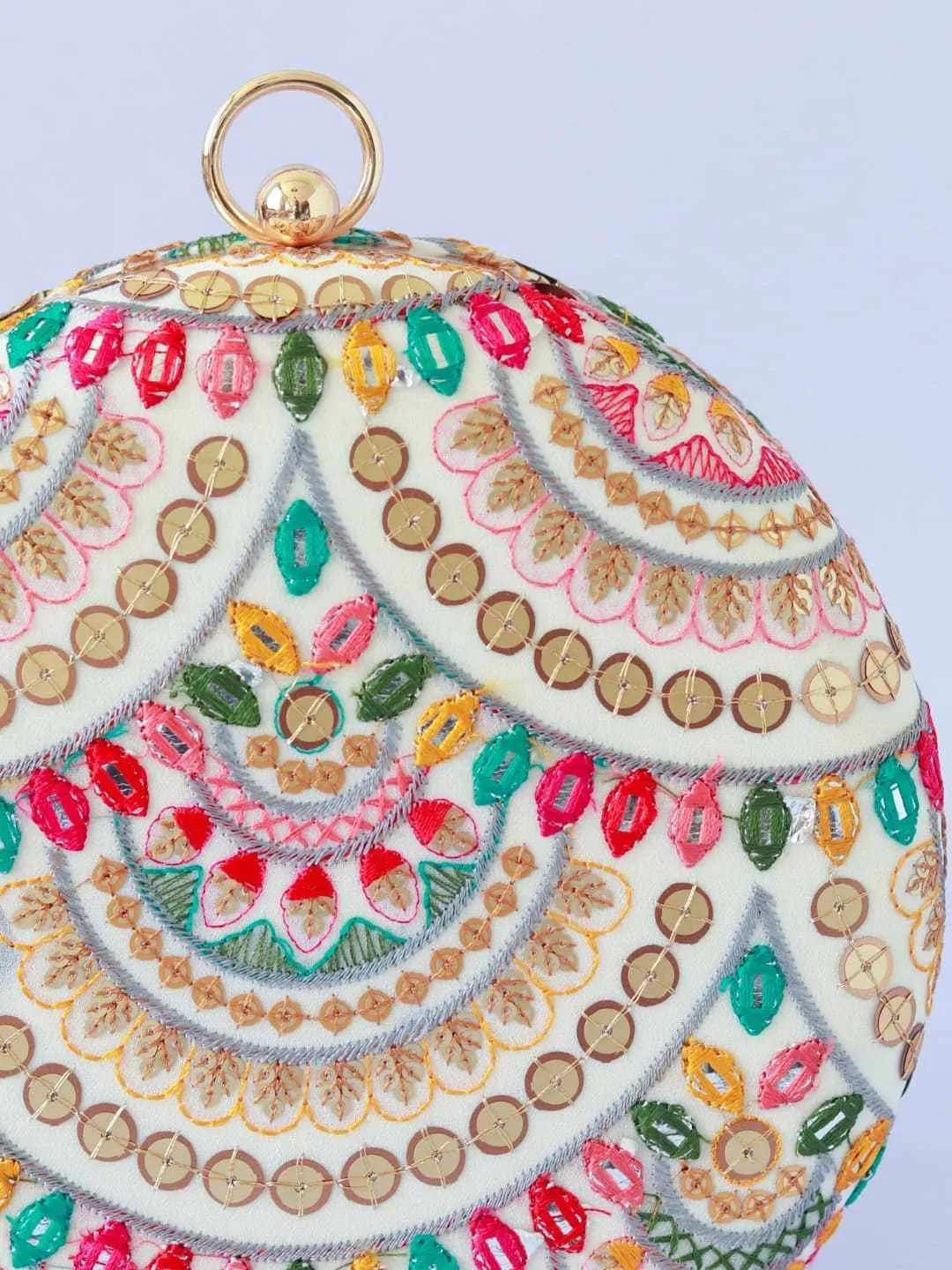 Jashn Multicolour Embroidered Clutch