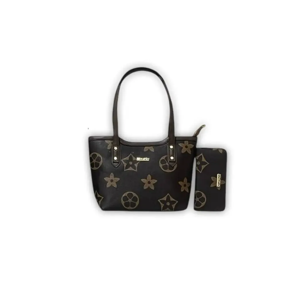 Jingpin Floral Designer Tote Bag with Wallet
