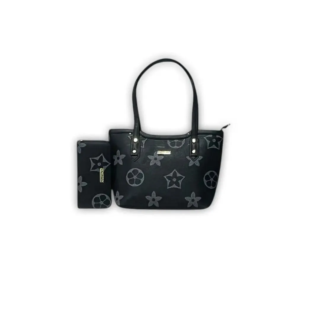 Jingpin Floral Designer Tote Bag with Wallet