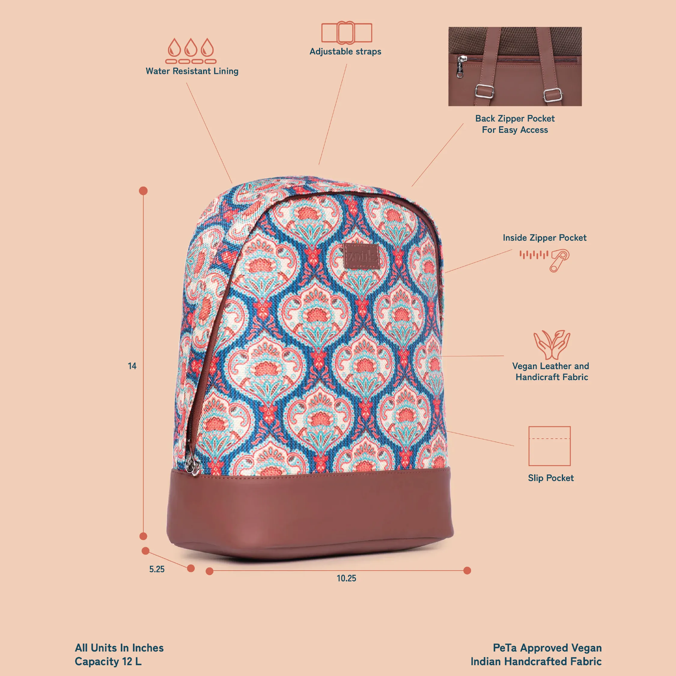 Kovil Blue Dome Daypack