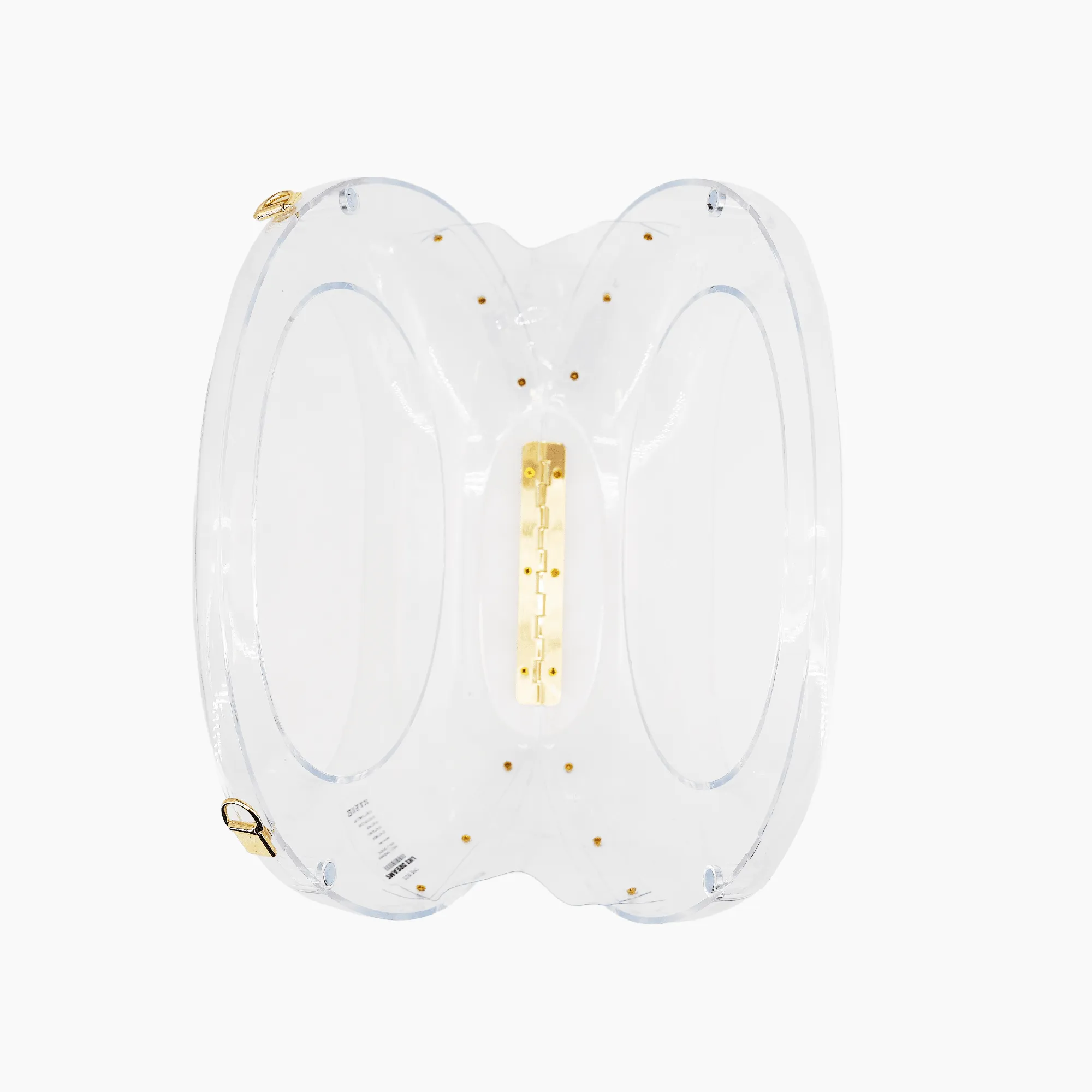 Moonlit Love Metallic Clear Clutch Bag