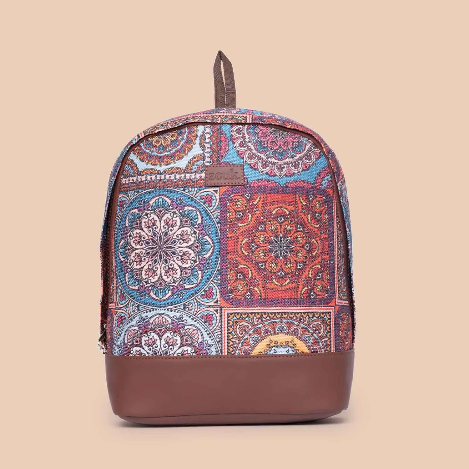 Multicolor Mandala Print Dome Daypack