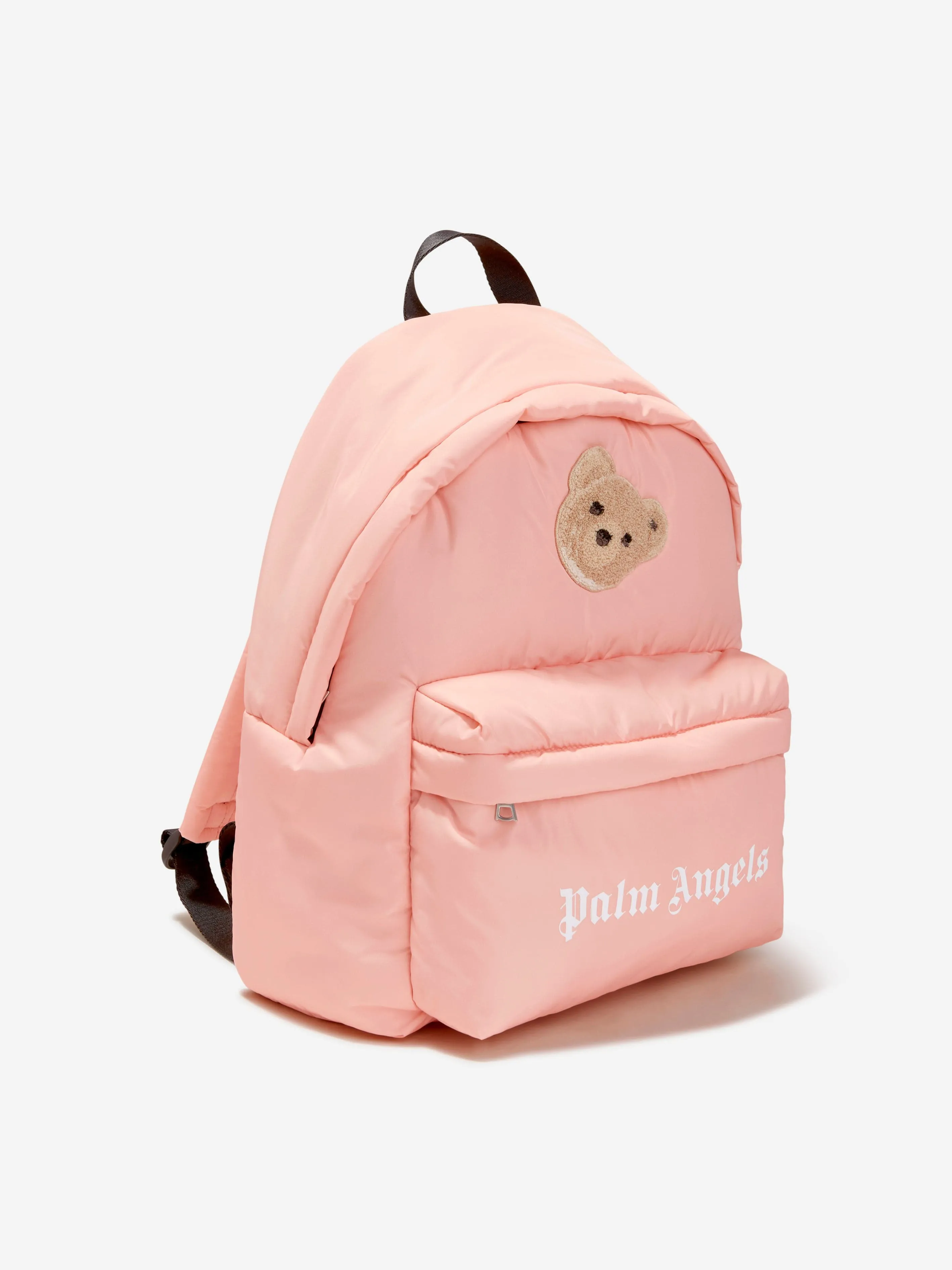 Palm Angels Girls Logo Bear Backpack in Pink