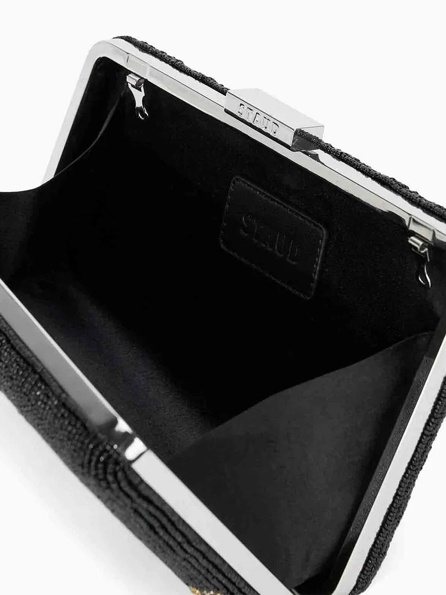 STAUD Carmella Beaded Clutch NYC Skyline