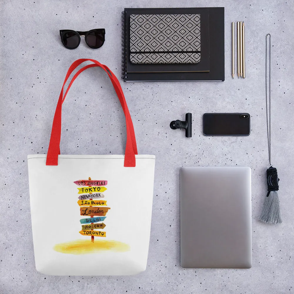Travel Diaries Tote Bag