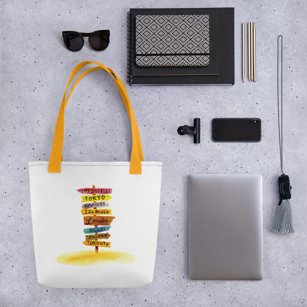 Travel Diaries Tote Bag