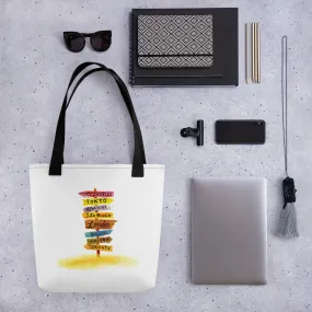 Travel Diaries Tote Bag