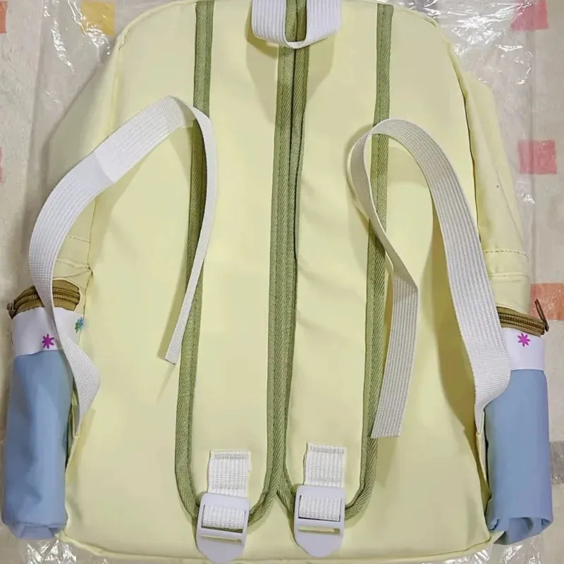 Uakiss Cute Cartoon Masyumaro Student Backpacks Casual High Capacity Bookbag Anime Cat Embroidery Kawaii Pencil Bag Girls Festival Gift