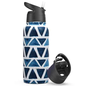 WATER BOTTLE | 32 OZ| BLUE TRIANGLE