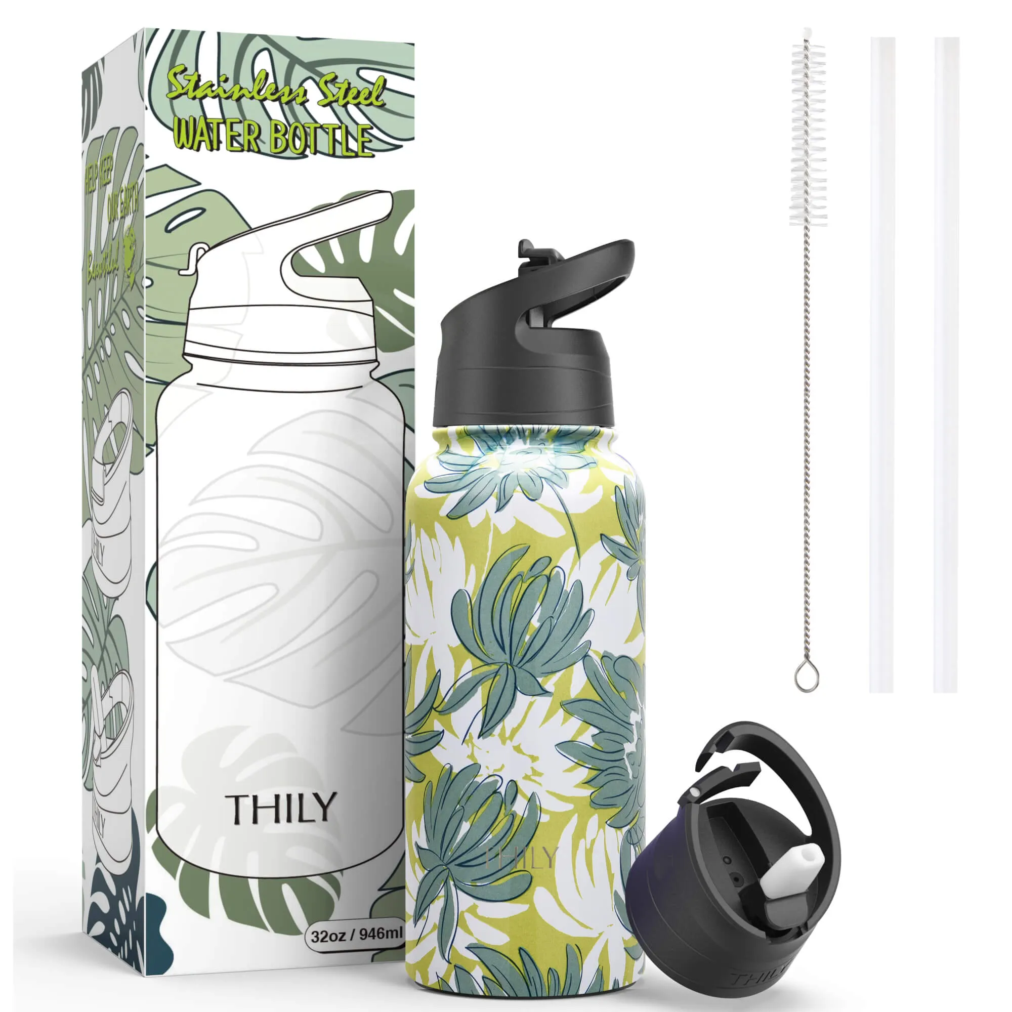 WATER BOTTLE | 32 OZ| CHRYSANTHEMUM